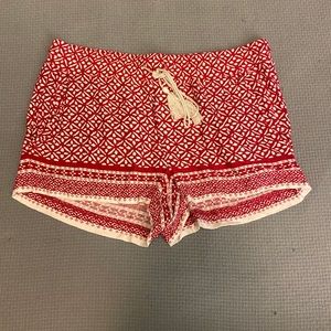 Red Cozy Shorts from LOFT Beach